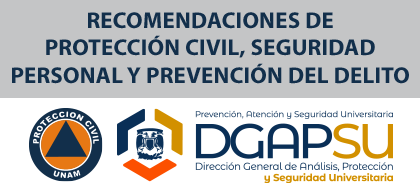 Recomendaciones de Protección Civil y Seguridad Personal